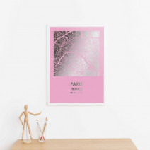 Постер "Париж / Paris" фольгированный А3